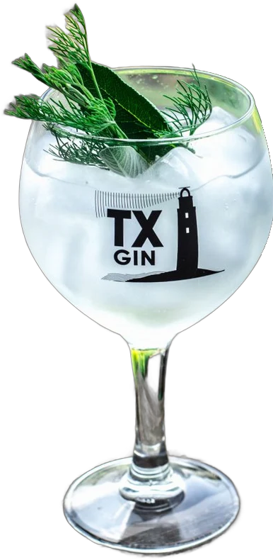 Echt TX Gin-ballonglas